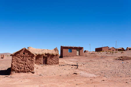 Cerrillos village view,Bolivia.Andean plateau.Bolivian rural townのeditorial素材
