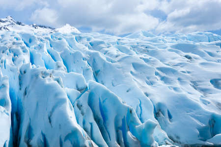 Perito Moreno glacier ice formations detail view, Patagonia, Argentina