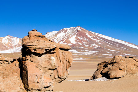 Bolivian mountains landscape,Bolivia.Andean plateau viewの写真素材