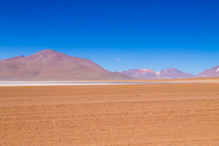 Bolivian mountains landscape,Bolivia.Andean plateau viewの写真素材