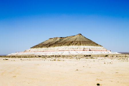 Baysary rock formation, Mangystau region, Kazakhstan. Central asia landmarkの写真素材