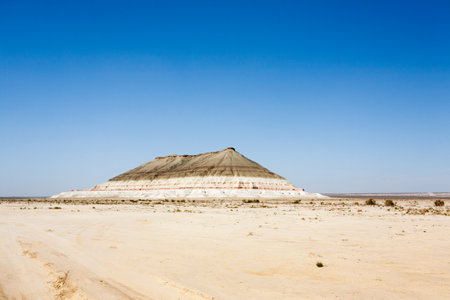 Baysary rock formation, Mangystau region, Kazakhstan. Central asia landmarkの写真素材