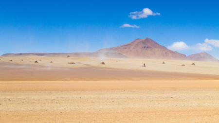 Bolivian landscape, Salvador Dali desert view. Beautiful Boliviaの写真素材