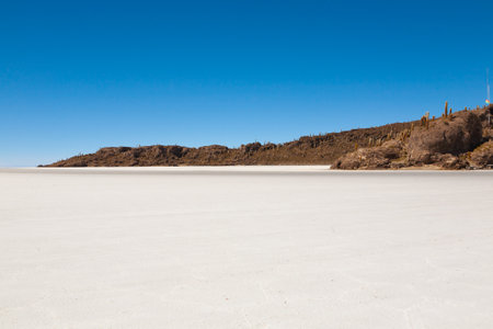 Salar de Uyuni, Bolivia. Largest salt flat in the world. Bolivian landscapeの写真素材