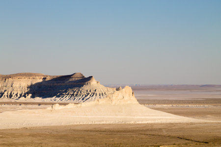 Stunning Mangystau landscape, Kazakhstan. Rock pinnacles view, Bozzhira valley. Central Asia landmarkの写真素材