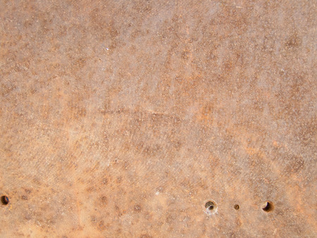 plan oxidized copper with holesの写真素材