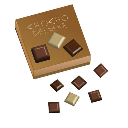 Chocho Deluxe Box of chocolates の写真素材