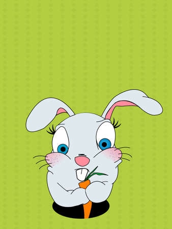 Easter bunny celebration card with room for your textの写真素材
