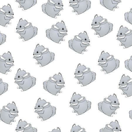 Chinchilla pattern, seamlessの写真素材