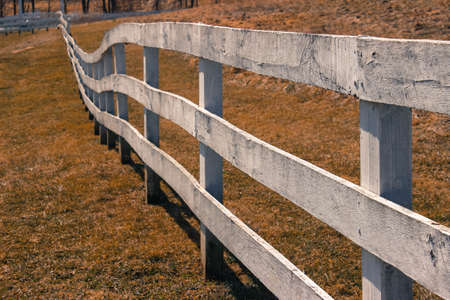 White wooden fence