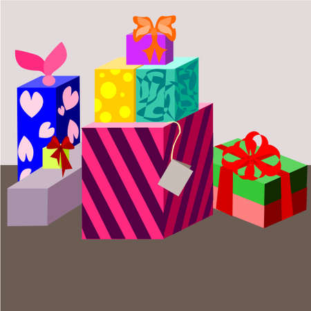 Happy Birthday giftsのイラスト素材