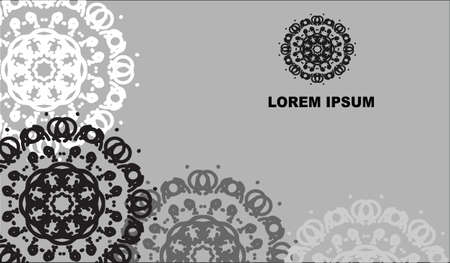 Abstract greeting card, space for your text, vector. On the grey background.のイラスト素材