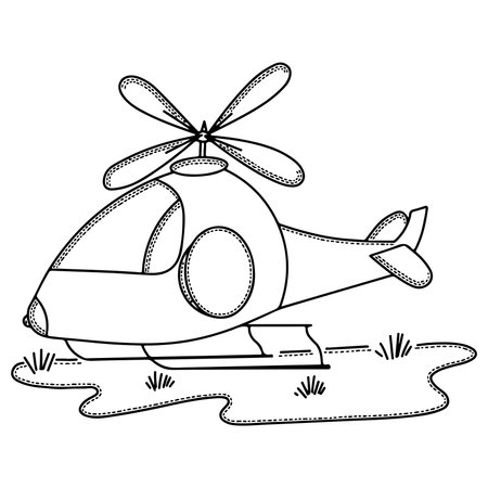 Vector airplane coloring book for kids or adults. Airplane vectorのイラスト素材