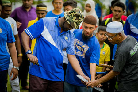 selangor , Malaysia August 11, 2019 - "Sacrifice Feast" also known as Hari Raya Aidiladha is the second of the two Muslim celebrations celebrated worldwide each year by holding a cow slaughtering ceremony.のeditorial素材