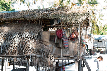 Sibuan, Malaysia - November 26, 2019: Bajau Laut village in Sibuan Island, Semporna, Sabahのeditorial素材