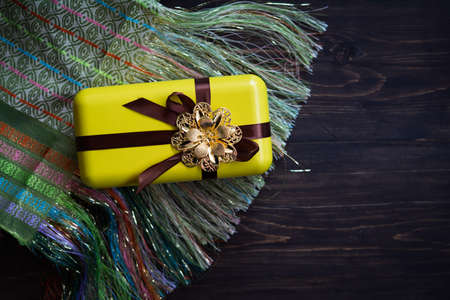 Hari Raya or Eid background with Malay Muslim traditional culture design.の写真素材