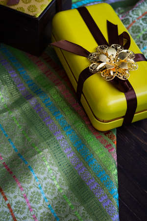 Hari Raya or Eid background with Malay Muslim traditional culture design.の写真素材