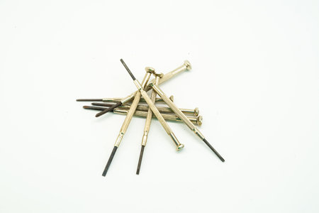 Precision screwdriver isolated on a white background.