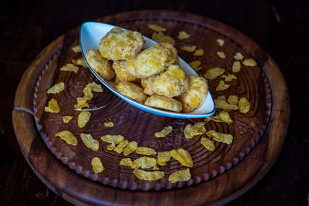 Homemade Cornflake cookies.