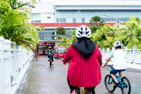 Port Dickson, Malaysia - December 18, 2020: View of Grand Lexis Hibiscus walkway in Port Dickson, Malaysia.のeditorial素材
