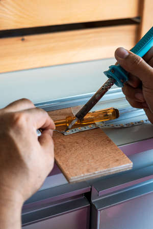 Soldering or welding LED strips for electronics jobs. making connections for a led strip.
