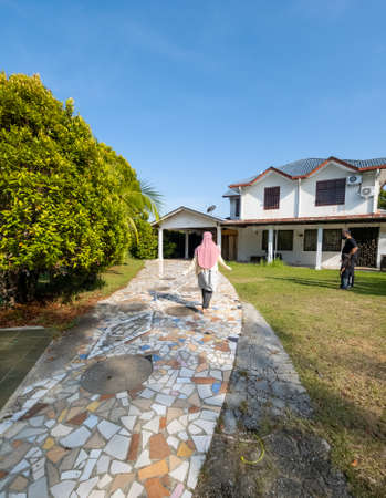 Bungalow house with huge land.の写真素材