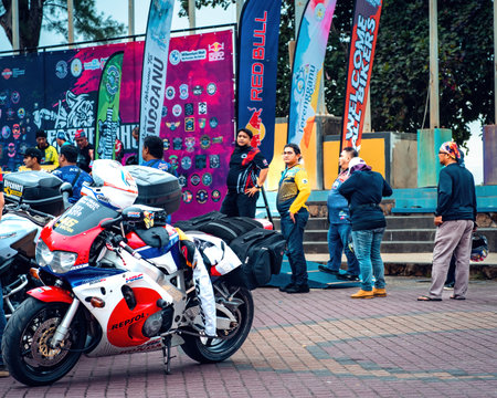 Terengganu, Malaysia - June 26, 2022 : Motorcycle on display at the Bike Week event.のeditorial素材