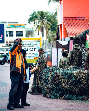 Terengganu, Malaysia - June 26, 2022 : People at the Bike Week event.のeditorial素材