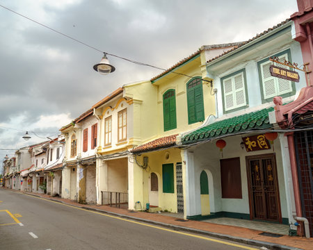 Melaka, Malaysia - Aug 25, 2022 City views of Malacca, Malaysia. Malacca has been listed as a UNESCO World Heritage Site since 7 July 2008のeditorial素材