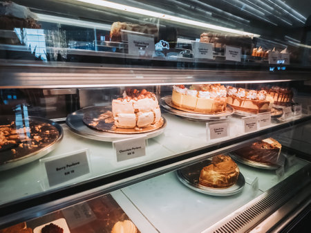 putrajaya, Malaysia - June 8, 2022 Gula Petite cake display, a Malaysian local cafe located in IOI City Mall.のeditorial素材