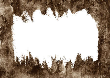Brown  parchment, white frame for textの写真素材