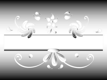Silver background, white frame for textのイラスト素材