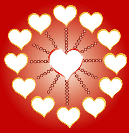 Hearts backgroundsのイラスト素材