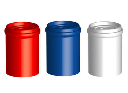 Parts of three jars のイラスト素材