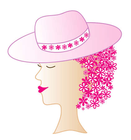 Flower Cosmetics, Fragrances Women, object isolated のイラスト素材