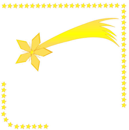 Christmas comet, place for textのイラスト素材