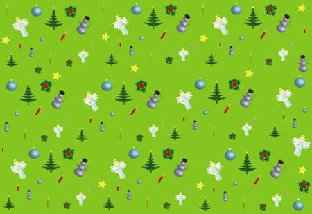 Colors Christmas Design Pattern seamless
