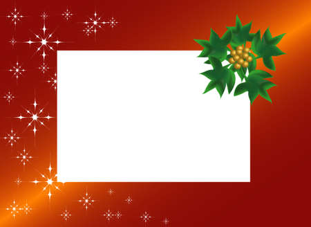 Christmas postcardのイラスト素材