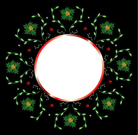 Christmas postcard, place for your textのイラスト素材