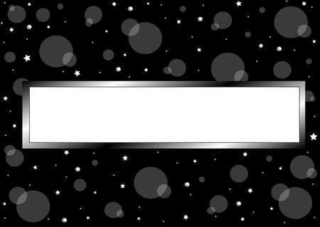 Night background, frame for your text, vectorのイラスト素材
