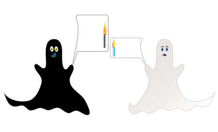 Halloween ghostsのイラスト素材