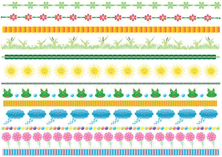 Series of colorful banners for your site, vector.のイラスト素材
