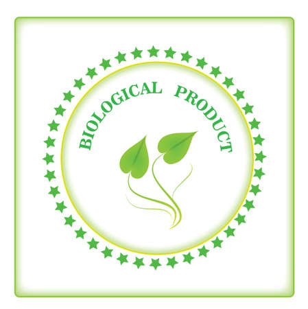 Vector organic sticker, label. Object isolated.のイラスト素材