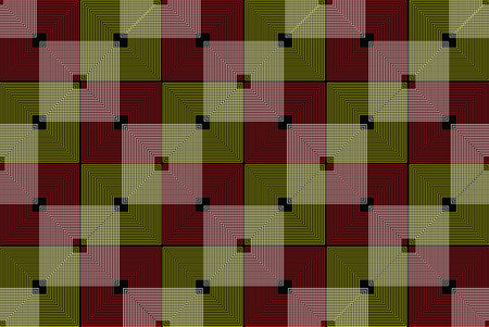 Seamless ornamental pattern. Fabric checkered design. Checkered lined squares pattern. Geometric...