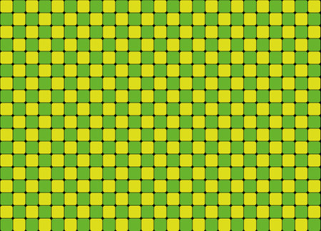 Abstract background with squares. Mosaic regular geometric pattern, squares with rounded corners on a black background, vector illustration.のイラスト素材