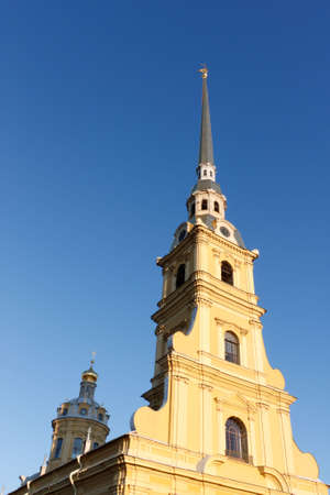The Peter and Paul cathedral in St.Petersburgの写真素材