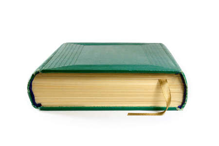 Closed book on whiteの写真素材