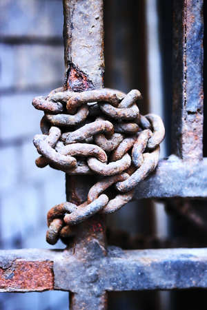 Old chainの写真素材