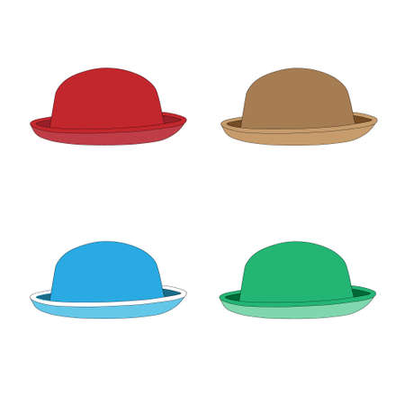 Vintage hat with the brimのイラスト素材