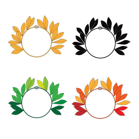 Laurel Wreath. Eastern Mediterranean.のイラスト素材